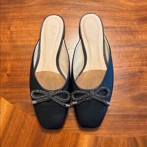 GUILHERMINA BALLET MULES with Rhinestone Bow